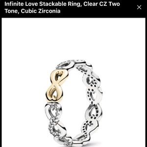 PANDORA “INFINITE LOVE” STACKABLE RING